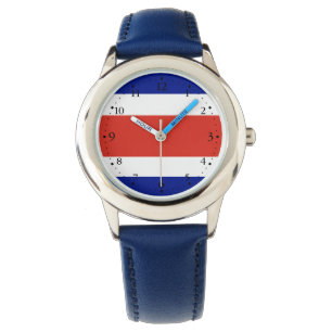 Costa Rica Civiele vlag Horloge