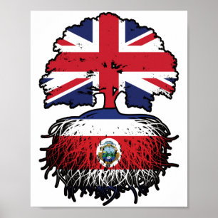 Costa Rica Costa Ricaans Brits - Brits - Bergoldvl Poster