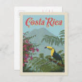 Costa Rica | Datum opslaan Uitnodiging Briefkaart (Voorkant / Achterkant)