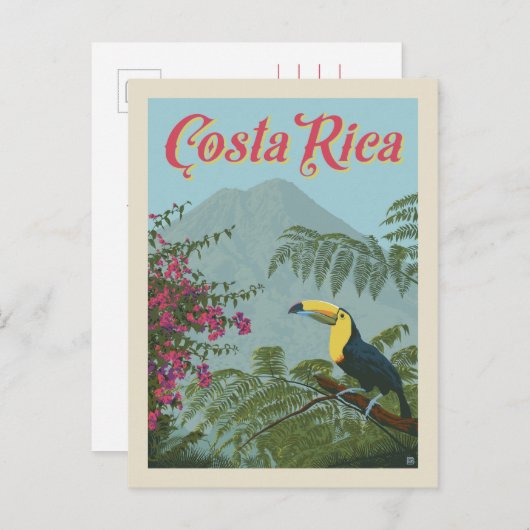 Costa Rica | Datum opslaan Uitnodiging Briefkaart (Voorkant / Achterkant)