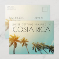 Costa Rica Destination Wedding Save the Date