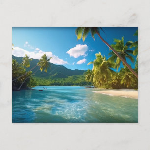 Costa Rica Eiland Paradijs Briefkaart