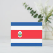 Costa Rica Flag Briefkaart (Staand voorkant)
