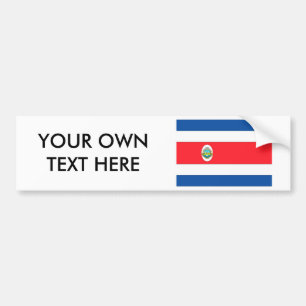 Costa Rica Flag Bumpersticker