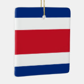 Costa Rica Flag Keramisch Ornament (Rechts)