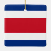 Costa Rica Flag Keramisch Ornament (Achterkant)