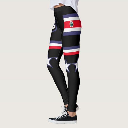 Costa Rica Flag Leggings (Links)