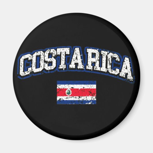 Costa Rica Flag Magneet (Voorkant)