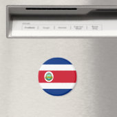 Costa Rica Flag Magnet Magneet (Insitu (Vaatwasser))