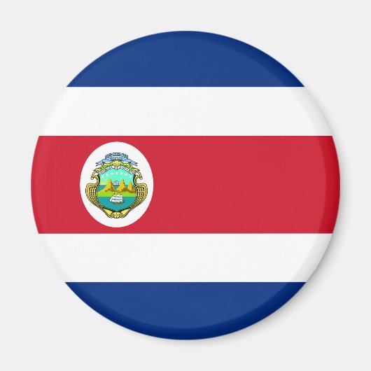 Costa Rica Flag Magnet Magneet (Voorkant)