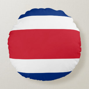 Costa Rica Flag Rond Kussen