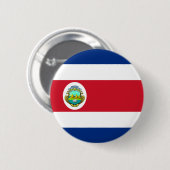 Costa Rica Flag Ronde Button 5,7 Cm (Voorkant /achterkant)