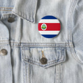 Costa Rica Flag Ronde Button 5,7 Cm (In situ)