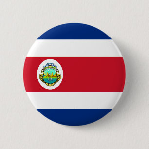 Costa Rica Flag Ronde Button 5,7 Cm