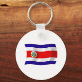Costa Rica Flag Sleutelhanger (Voorkant)