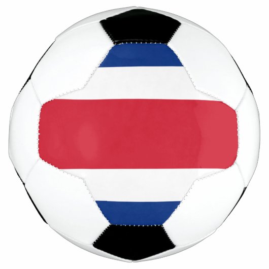 Costa Rica Flag Voetbal (Voorkant)