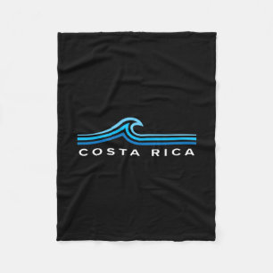 Costa Rica Golven Vintage Heren Dames Meisjes Jong Fleece Deken