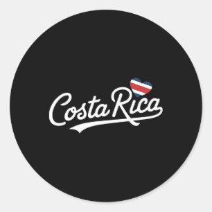 Costa Rica Hart Vakantie Tropisch Pura Vida Costa Ronde Sticker
