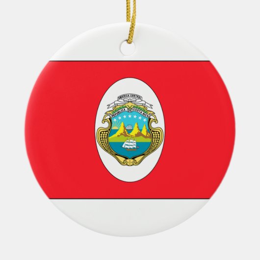 Costa Rica Keramisch Ornament (Voorkant)