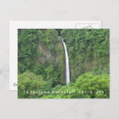 Costa Rica La Fortuna Cascade Carte postale (Devant / Derrière)