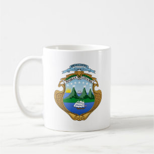 Costa Rica land wapen wapenschild symbool embleem Koffiemok