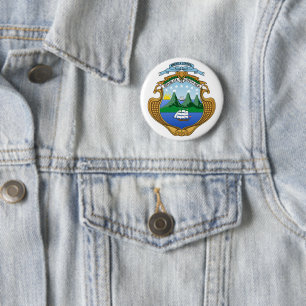 Costa Rica land wapen wapenschild symbool embleem Ronde Button 5,7 Cm