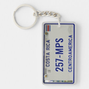 Costa Rica License Bord (aanpasbaar) Sleutelhanger