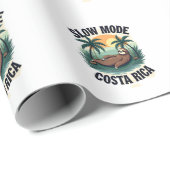 Costa Rica luiaard vintage vakantieshirt Cadeaupapier (Rol Hoek)