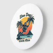 Costa Rica luiaard vintage zonsondergang reis vect Grote Klok (Hoek)