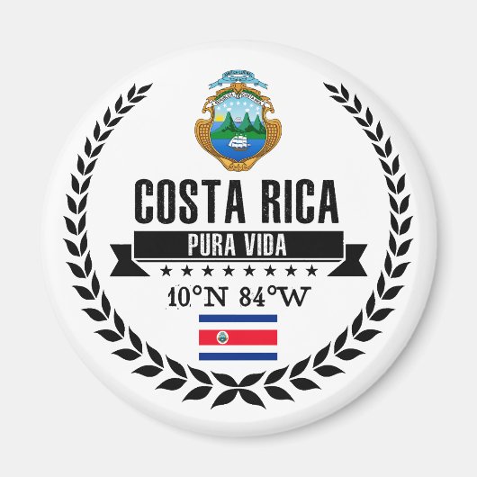 Costa Rica Magneet (Voorkant)