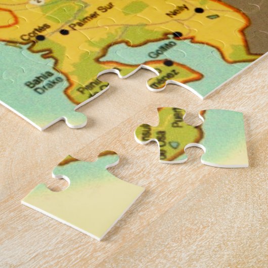 Costa Rica Map 11x14 Puzzle (Côté)