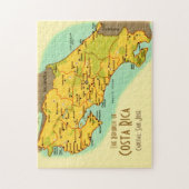 Costa Rica Map 11x14 Puzzle (Vertical)