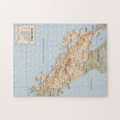 Costa Rica Map (1987) Legpuzzel (Horizontaal)