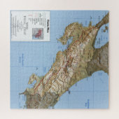 Costa Rica Map (1991) Legpuzzel (Horizontaal)
