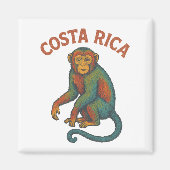 Costa Rica Monkey Magnet (Devant)