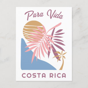 Costa Rica Motto Pura Vida Briefkaart
