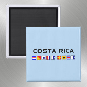 Costa Rica Nautical Maritime Sailing Flags Magneet