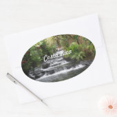 Costa Rica Ovale Sticker (Envelop)