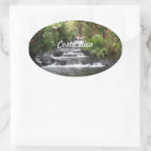 Costa Rica Ovale Sticker (Tas)