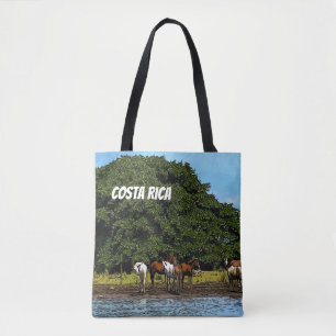 Costa Rica - Paarden bij het water Draagtas