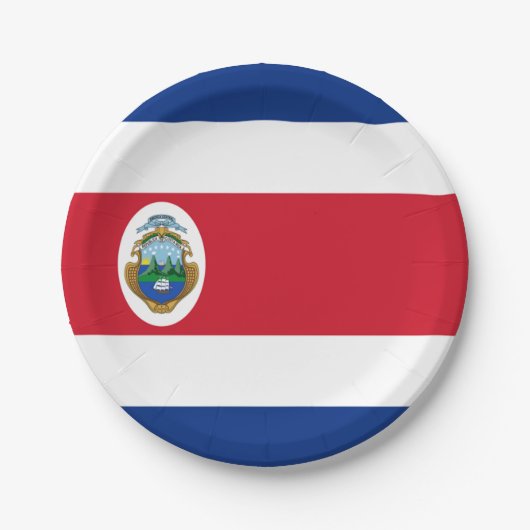 Costa Rica Papieren Bordje (Voorkant)