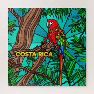 Costa Rica Parrot Jigzaag Puzzle Legpuzzel