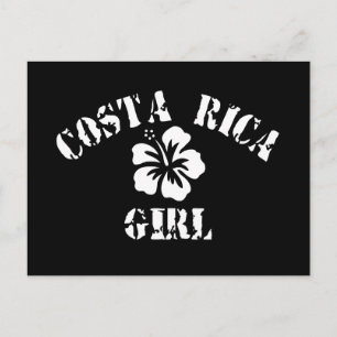 Costa Rica Pink Girl Briefkaart