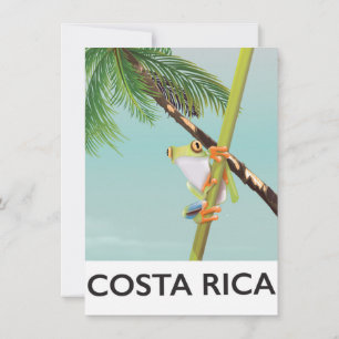 Costa Rica - poster voor kikkervispatie Kaart