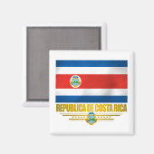 "Costa Rica Pride" Gift Ideeën Magneet (Voorkant / Achterkant)