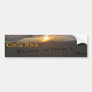 Costa Rica Pura Vida Bumpersticker
