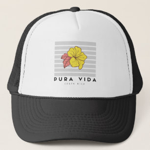 Costa Rica Pura Vida Hibiscus Women's Trucker Pet