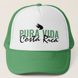 Costa Rica Pura Vida Sloth Mannen Green Trucker Pet