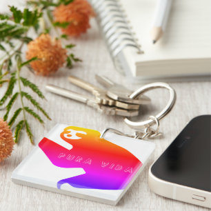 Costa Rica Pura Vida Sloth Sleutelhanger