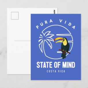Costa Rica Pura Vida staat Mind Toucan Briefkaart